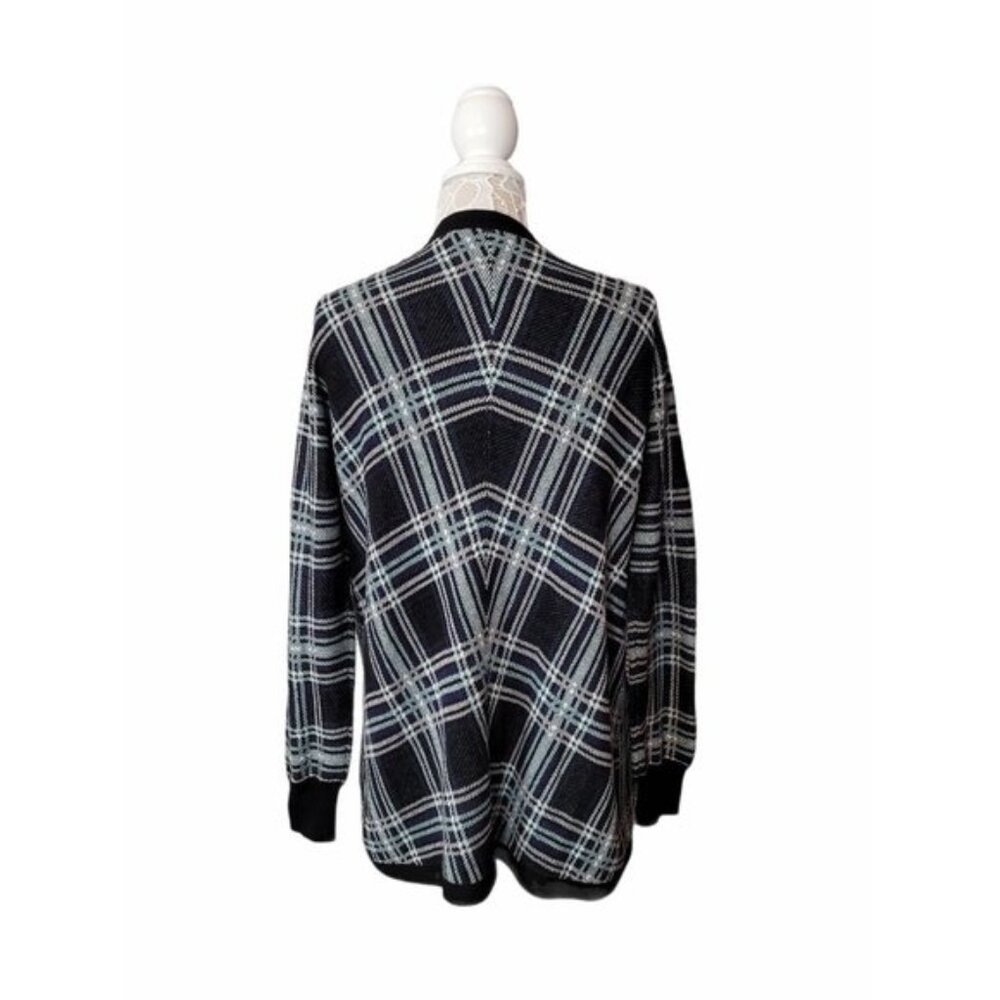 Bcbgeneration Plaid Button Front Cardigan Sweater… - image 4